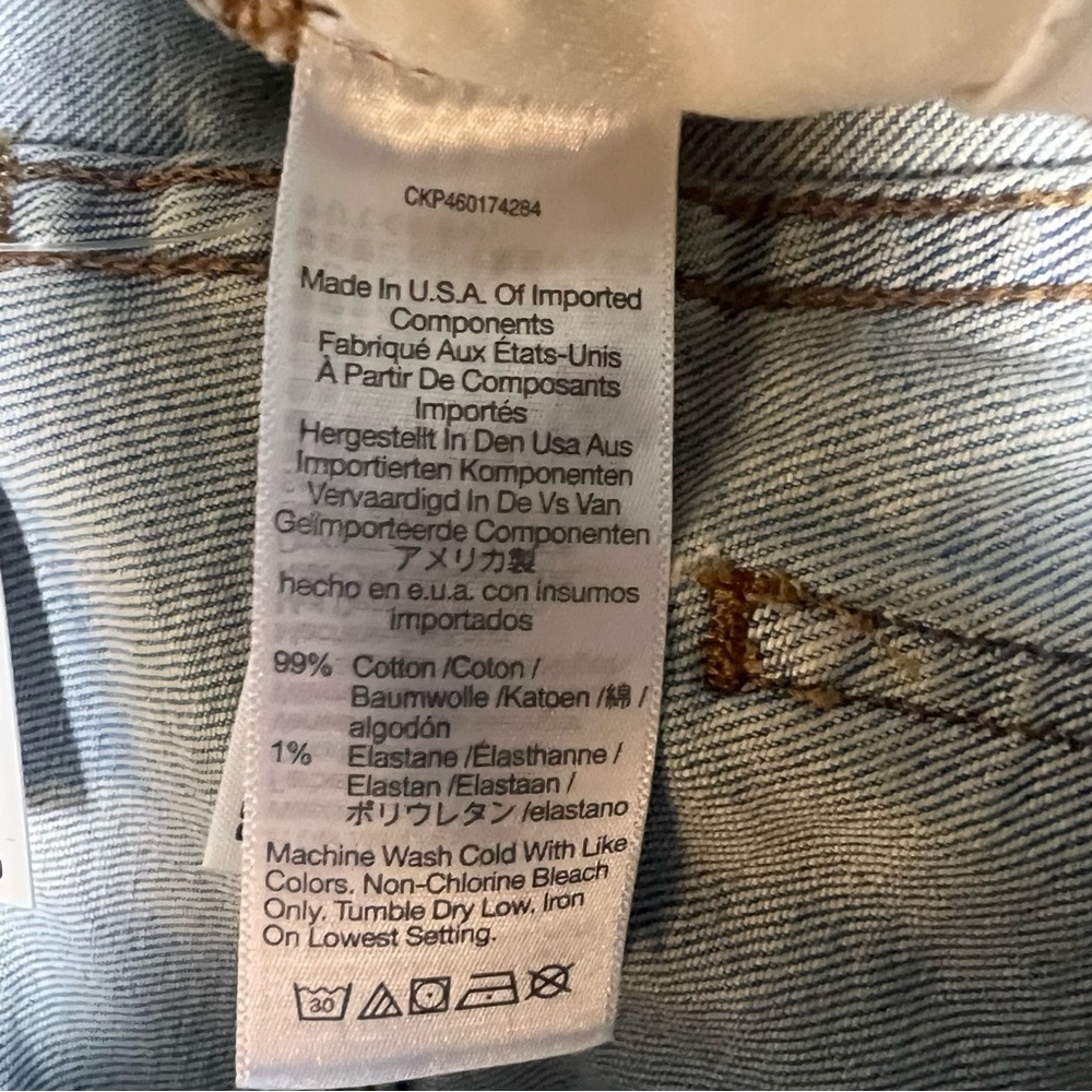 MADEWELL Denim The Perfect Vintage Straight Jean Danby Wash Knee Rip Edition 24 - Picture 11 of 12